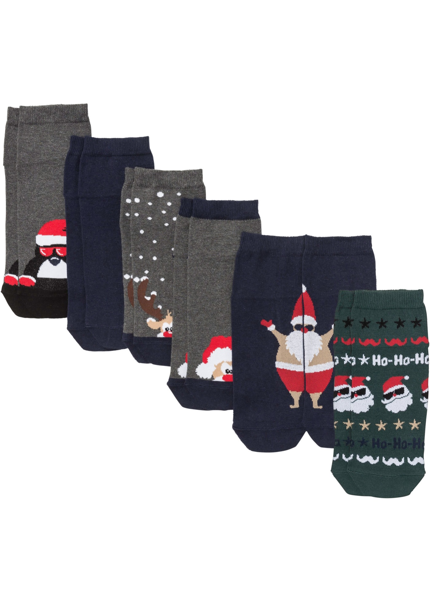 Krátke ponožky Vianoce 5 1 (6 ks) bio bavlna