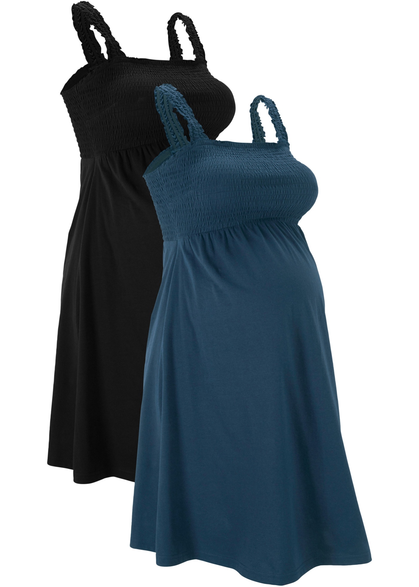 Materské šaty z bio bavlny (2 ks v balení)