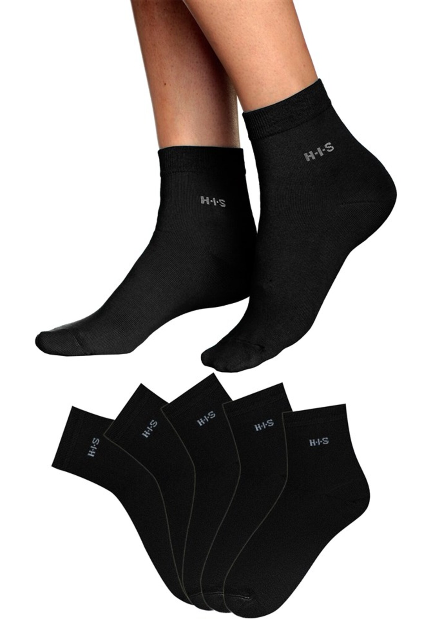 Ponožky čierna biela H.I.S