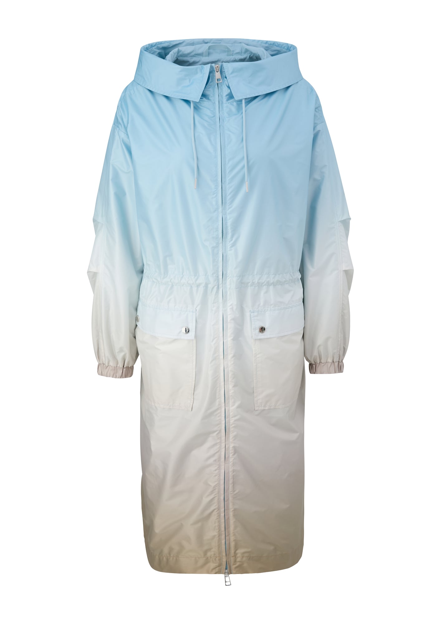 Prechodný kabát piesková svetlomodrá biela s.Oliver