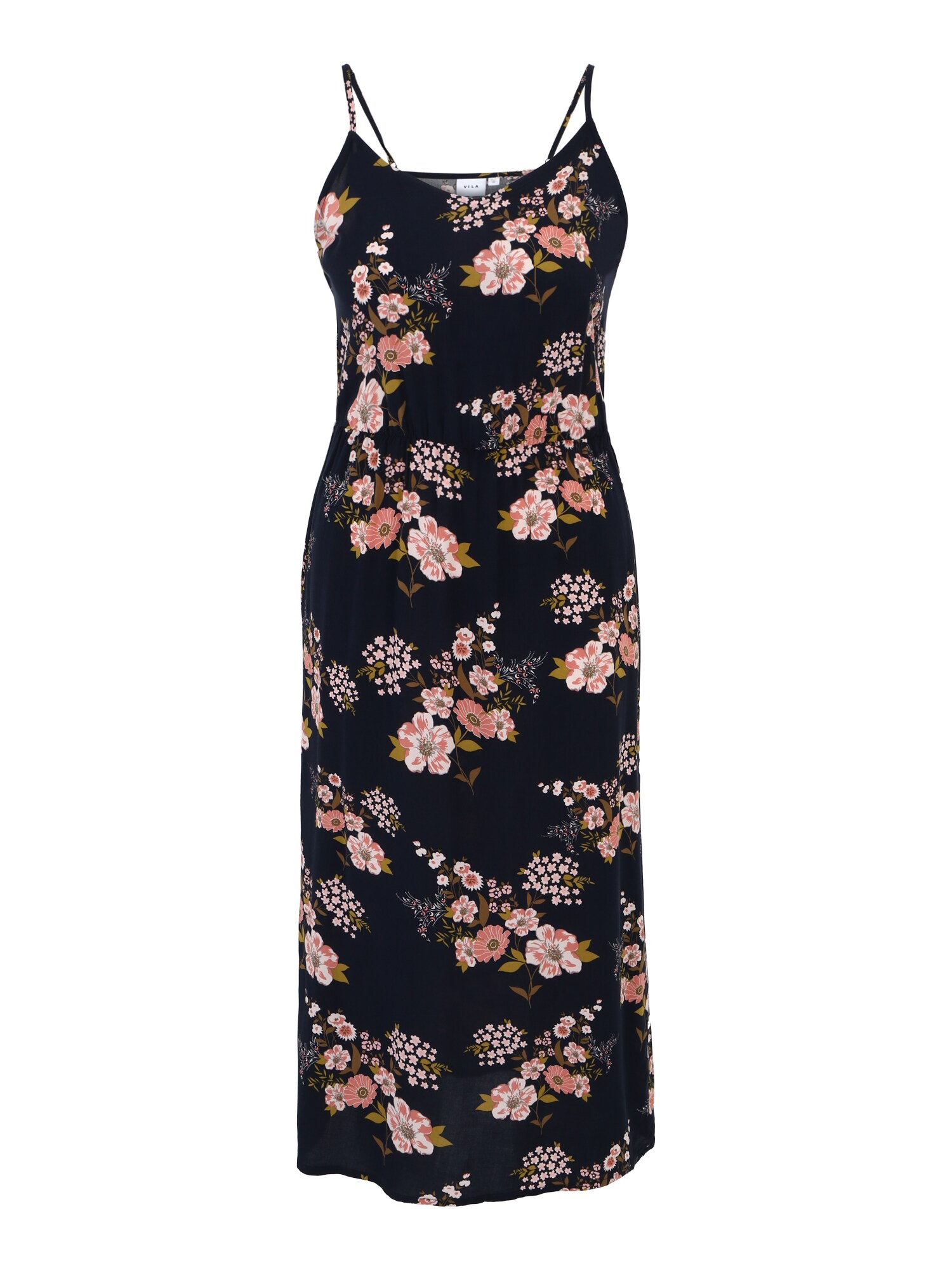 Letné šaty OLIVIA tmavomodrá ružová staroružová Vila Tall
