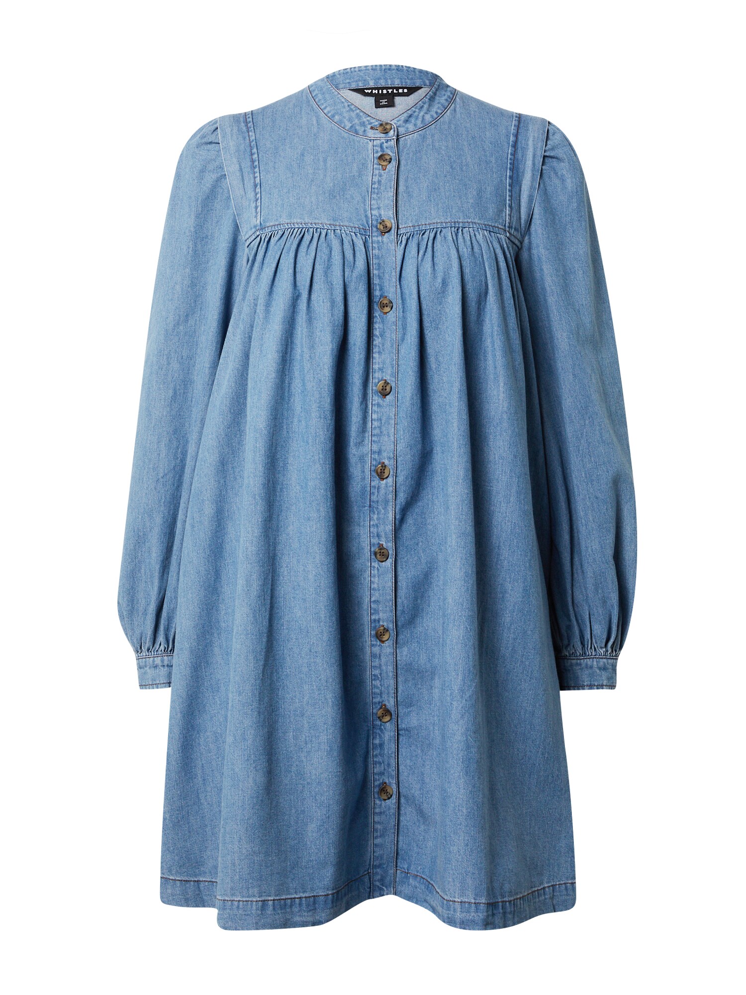 Košeľové šaty CHAMBRAY modrá denim Whistles